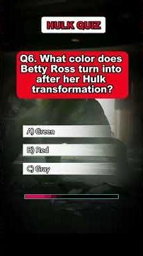 Incredible Hulk Quiz – Can you survive a day in Hulk mode? 💥💚