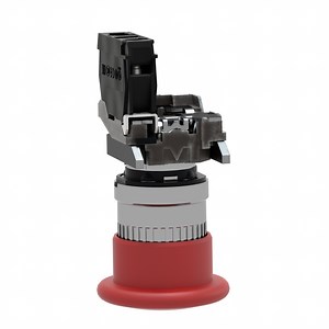 XB4BT842 - Emergency stop push button, Harmony XB4, metal, red mushroom 40mm, 22mm, trigger latching push pull, 1NC | Schneider Electric Ireland