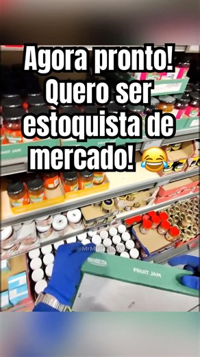Agora pronto! Quero ser estoquista de mercado! 😂 A pessoa não arruma nem o próprio quarto e quer…