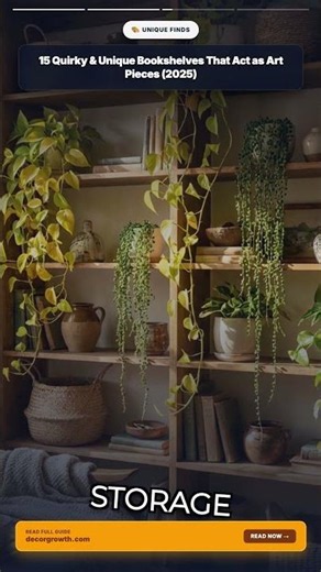 15 Quirky & Unique Bookshelves That Act as Art Pieces (2025)
