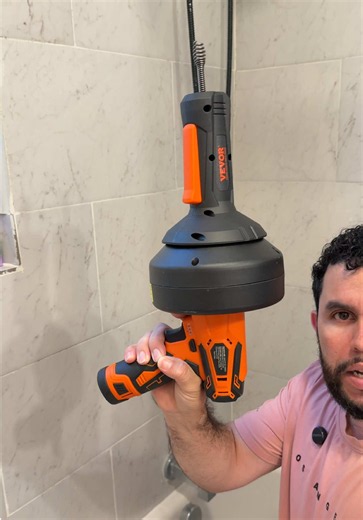 Cómo destapar la bañera rápido con la culebra eléctrica VEVOR