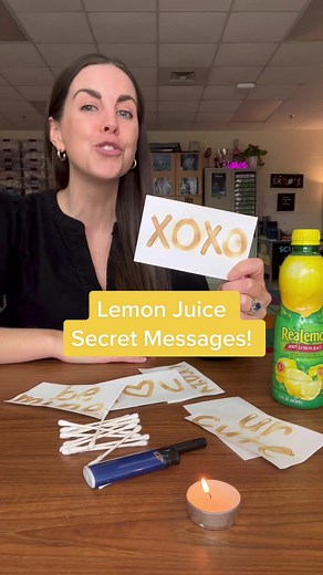 How to Write Secret Messages with Lemon Juice