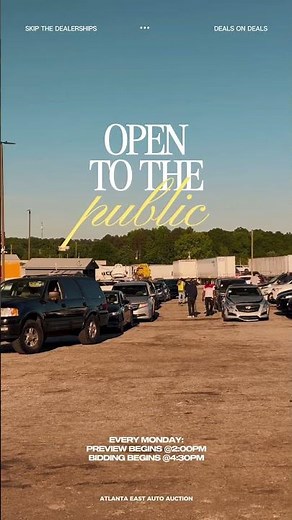 Every Monday, Atlanta East Auto Auction brings a full lineup and real opportunities 🚗🔥