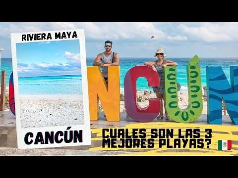 Las 3 Mejores Playas de Cancun 2024 🌊 | Zona Hotelera