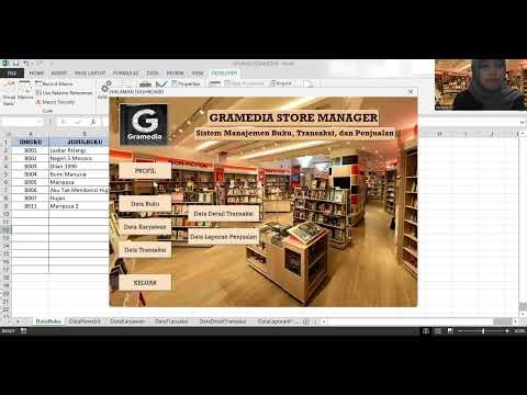 UAS PEMROGRAMAN VISUAL -- APLIKASI MANAJEMEN PENJUALAN BUKU (GRAMEDIA) BERBASIS EXCEL VBA