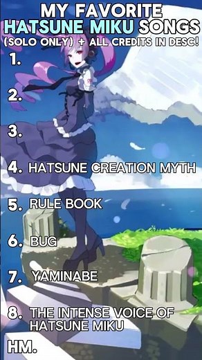 MY FAVORITE HATSUNE MIKU SONGS #anime #vocaloid #hatsunemiku #projectsekai #music #vocaloidmusic