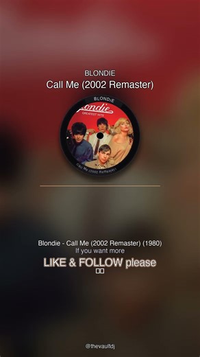 🎵 Blondie - Call Me (2002 Remaster) | The song that defined a generation 🌟 #Shorts