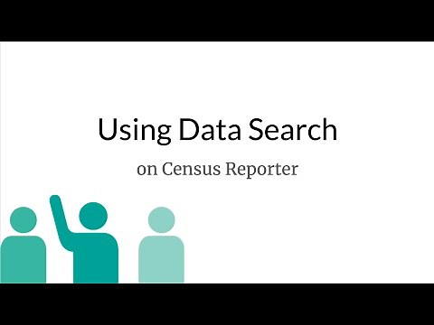 Using Data Search on Census Reporter