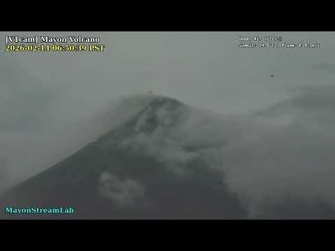 Series of Ash Emissions at Mayon Volcano (Feb 14, 2026)