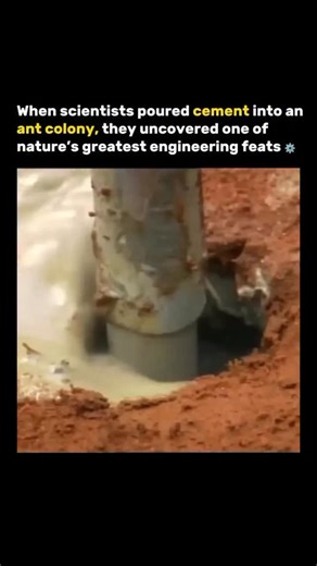 Worlds Wildest Moments on Instagram: "Scientists poured around 10 tons of cement into the tunnels of an abandoned ant colony to cast its underground architecture — and what emerged was nothing less than a hidden city of tunnels, chambers, and highways built by ants beneath the earth. 😳🐜 The structure stretched over 8 meters deep, covering nearly 50 square meters — a network of countless rooms and connecting passages built with perfect ventilation and waste systems. It’s estimated that millions