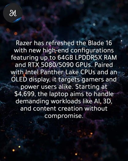 Razer Blade 16 gets upgrade with up to 64GB RAM and RTX 5090 GPU