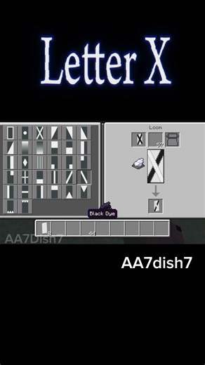 X Banner tutorial #tutorial #minecraft #trending