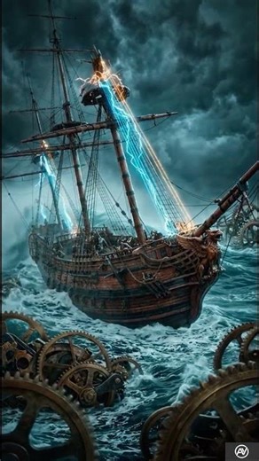 Resonance Beyond the Shattered Mast 🎻⚓🌪️ #AtmosphericAvantGarde #MechanicalSymphony