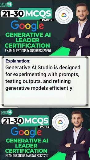Google Generative AI Leader Exam Practice Test 2025 | Important Questions