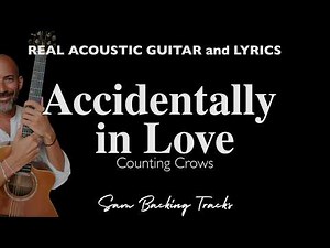 Accidentally In Love - Acoustic Slow Karaoke | Original Key (Counting Crows)