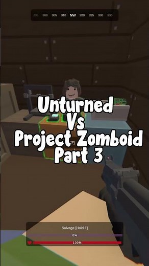 Unturned Vs. Project Zomboid Pt. 3 #unturned #shorts #projectzomboid