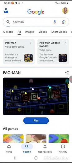 Google hidden games-pacman #shorts #viralshorts #dynamictech #smartphone #google