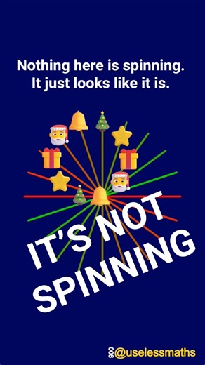 Your eyes are lying to you… and Christmas is to blame