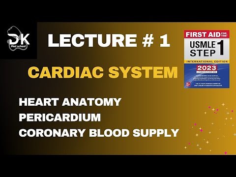 Heart Anatomy from First Aid USMLE Step 1