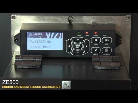Zebra - ZE500 Print Engine: How-to Calibrate Ribbon & Media Sensor