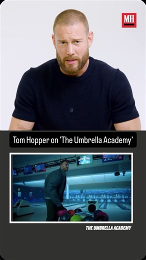 Tom Hopper was filming with his ‘Umbrella Academy’ family when he learned he’d be welcoming a new member to his own family. Watch the actor’s full #stuntschool video at link in bio. | Men's Health