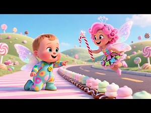 Learn ABC in Candy Town | Nursery Rhyme Song for Kids