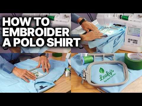 How to Machine Embroider Polo Golf Shirts EASY Beginner Guide