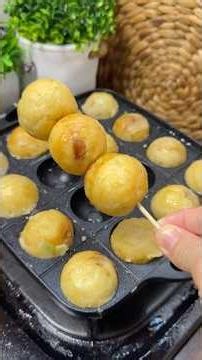 Make simple takoyaki with this easy recipe #cooking #budgetrecipes #food #snacks #takoyaki #busin...