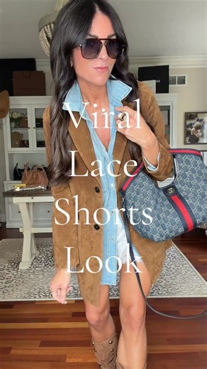 S H A N N O N R I H M on Instagram: "🍂STYLING THE VIRAL LACE SHORTS🍂 First LIKE this post and then comment “LACE” below and I’ll send you all the details to shop👏🏼 There are millions of ways to style these fun viral lace shorts but here is one for you👌🏼 And I found them for under $20 instead of over $100🙌🏻 Follow my LTK @this_lovely_life_of_mine on the @shop.LTK app to view this post and get my exclusive app-only content! #liketkit #LTKStyleTip #LTKSeasonal #LTKFindsUnder50 @shop.ltk htt