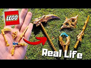 I Built the Epic Golden Weapons from Ninjago in Real Life!