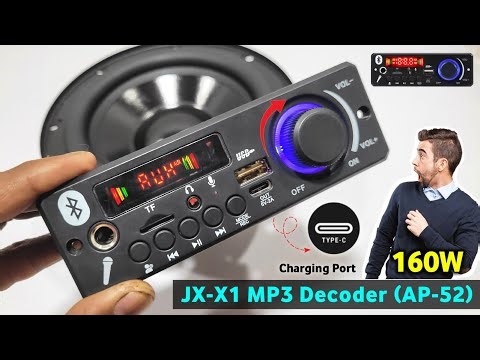 JX-X1 MP3 Decoder Module AP-52 | 2*80W RMS Power With Type C Charging Port | You Like Electronic