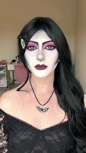 Our Sunset Makeup goth prom look 👑 #gothmakeup #gothmakeuptutorial #gothmakeuplook #gothprom #gothaesthetic #whitefoundation #whitefacepaint #altmakeup #altmakeuptutorial #altmakeuplook #grungemakeup #makeuptutorials