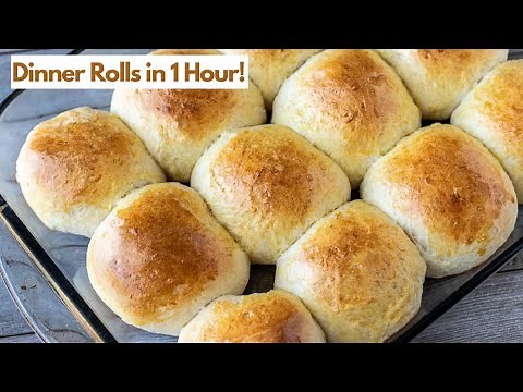 EASY DINNER ROLLS / One Hour Dinner Rolls that anyone can bake!