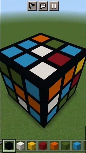 I MADE SCRAMBLED RUBIX CUBE IN MINECRAFT