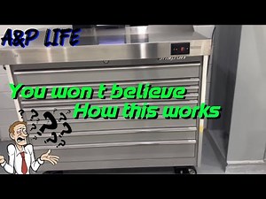 Computer controlled Snap-on tool box. Subscriber submission. fully shadowed, Aircraft mechanic box