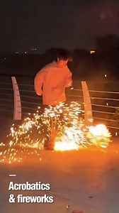 1.7M views · 4.4K reactions | Acrobatics and fireworks | Simple ideas | Facebook