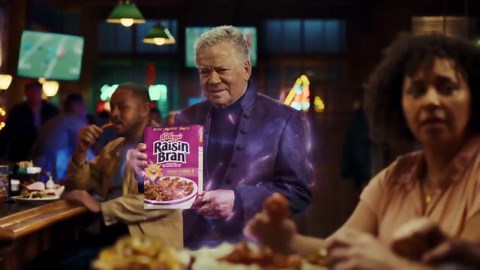 William Shatner stars as 'Will Shat' in Kellogg's Raisin Bran Super Bowl commercial