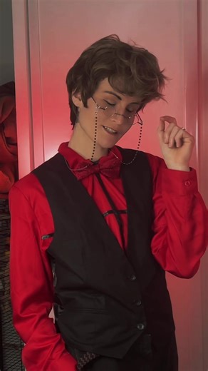 Human Version of Alastor Cosplay from Hazbin Hotel