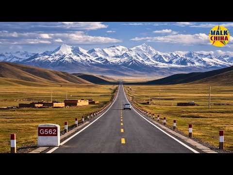 Driving Above 5,000 Meters in Northern Tibet | G562 to Xainza | 4K