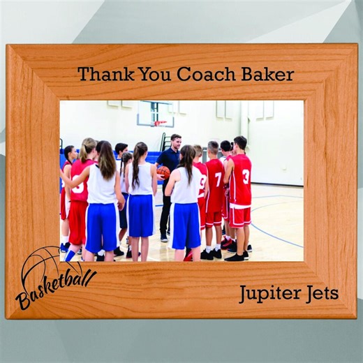 Personalized Basketball Coach Picture Frame, Coach Gifts, Basketball Coach Gift, Basketball Coaches Thank You Gift - Etsy