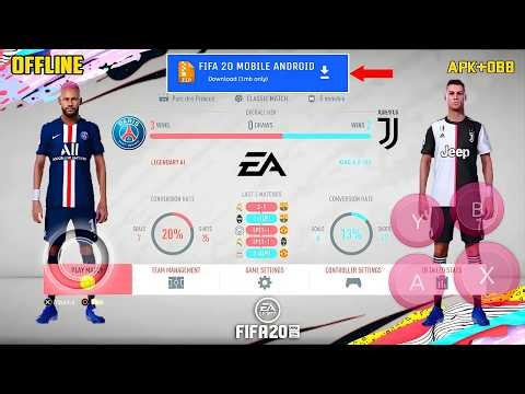 FIFA 20 MOBILE OFFLINE PARA ANDROID GRAFICOS PS4 PATCH REMASTERIZADO