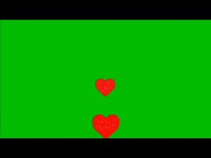 Heart Green Screen Animation Effect HD Footage | Chroma key Love Heart Animation