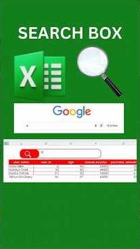 Make Excel Look Like Google Search 🔍 | Smart Excel Trick