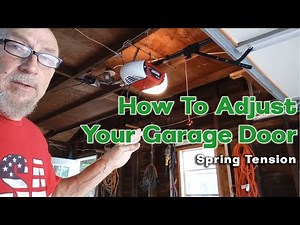 Augie shows you how to adjust the springs on your garage door