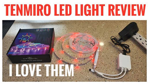 Watch Tenmiro LED Light Strip Review & How To Install Them on Amazon Live
