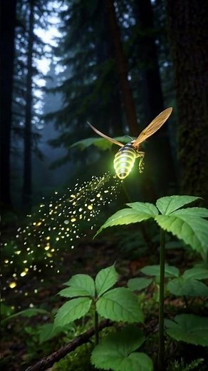 Fireflies: Bioluminescent Lights of the Night Forest