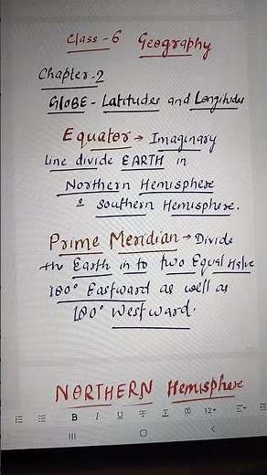 Define Equator & Prime Meridian. Class -6 GEOGRAPHY Ch.2 Globe