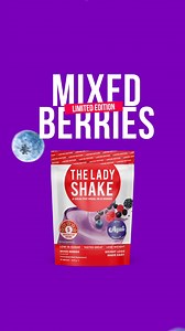 The taste of Summer in a shake has arrived! Introducing our newest shake flavour: Mixed Berries! 💪 29g of Protein 😍 Low in Sugar​ ⭐ 5 star health rating 📦 Free Shipping Over $70 | The LADY Shake