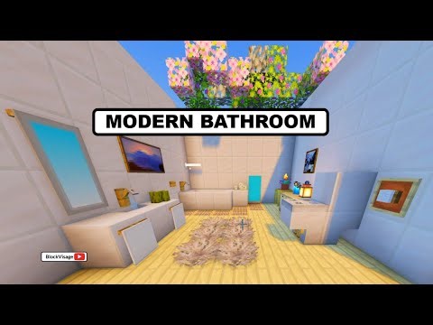 ⚒️ Modern Minecraft Bathroom Build 🛁 ✨