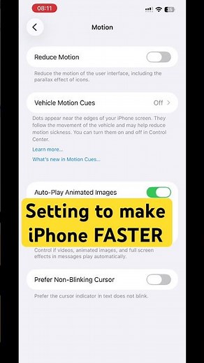 Speed Up Your iPhone Instantly with Reduce Motion ⚡